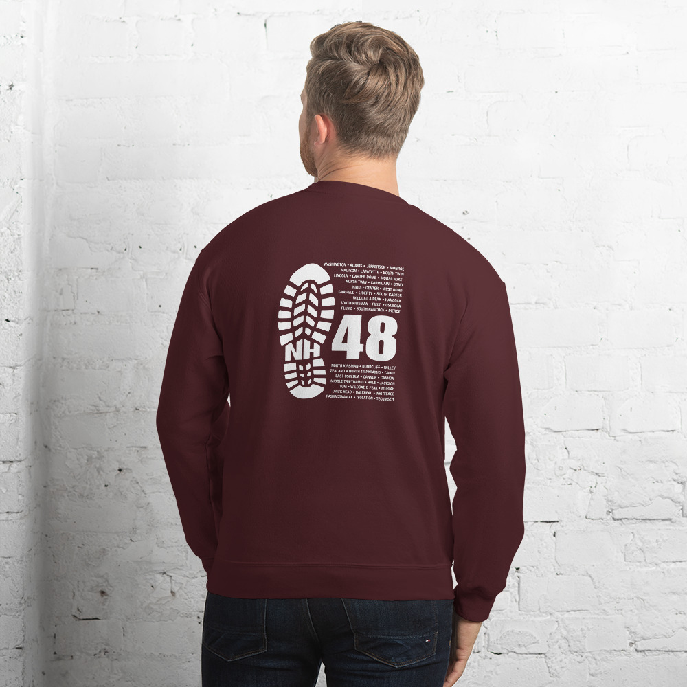 unisex-crew-neck-sweatshirt-maroon-back